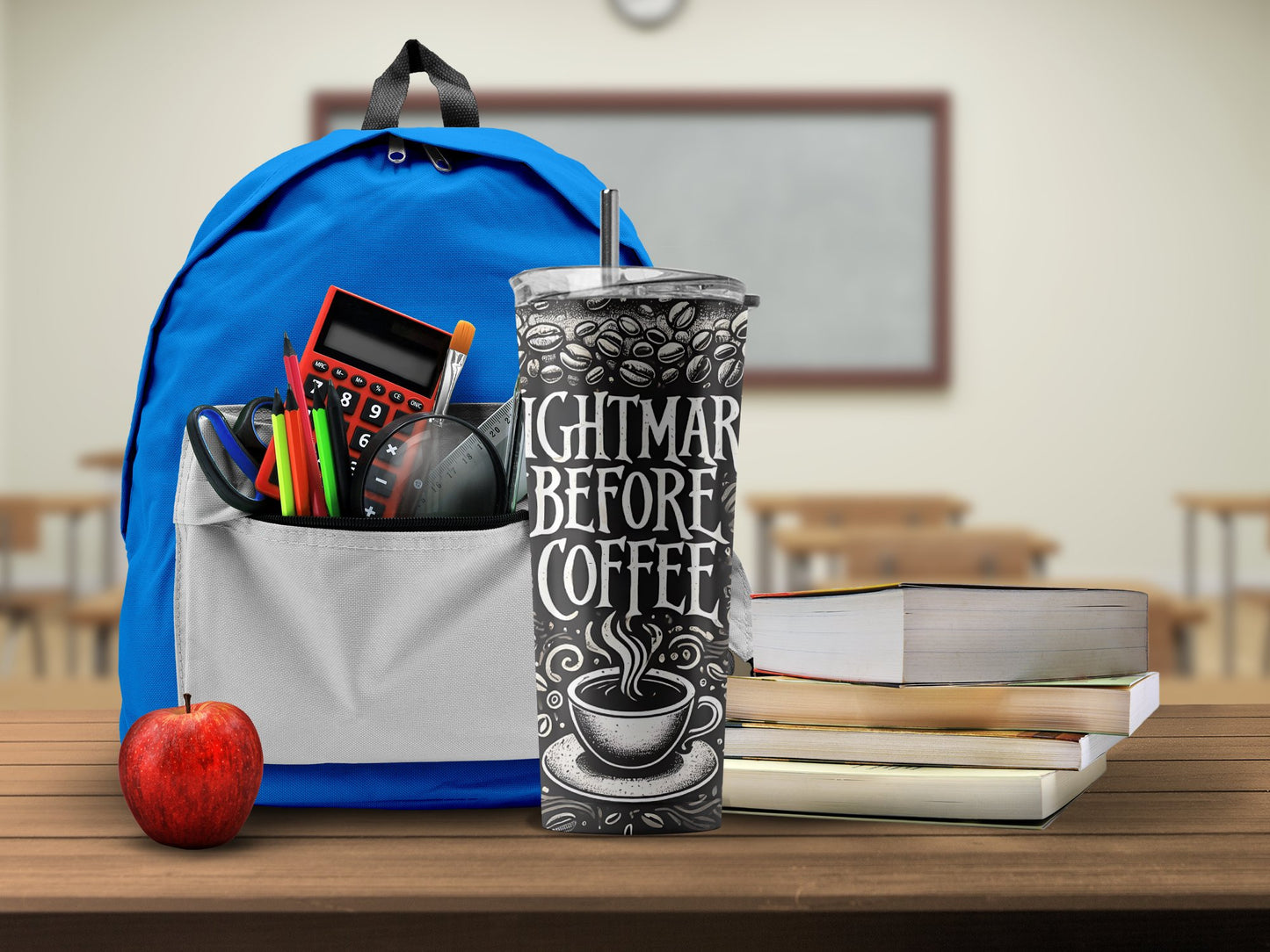 Nightmare Before Coffee Tumbler School Supplies product type