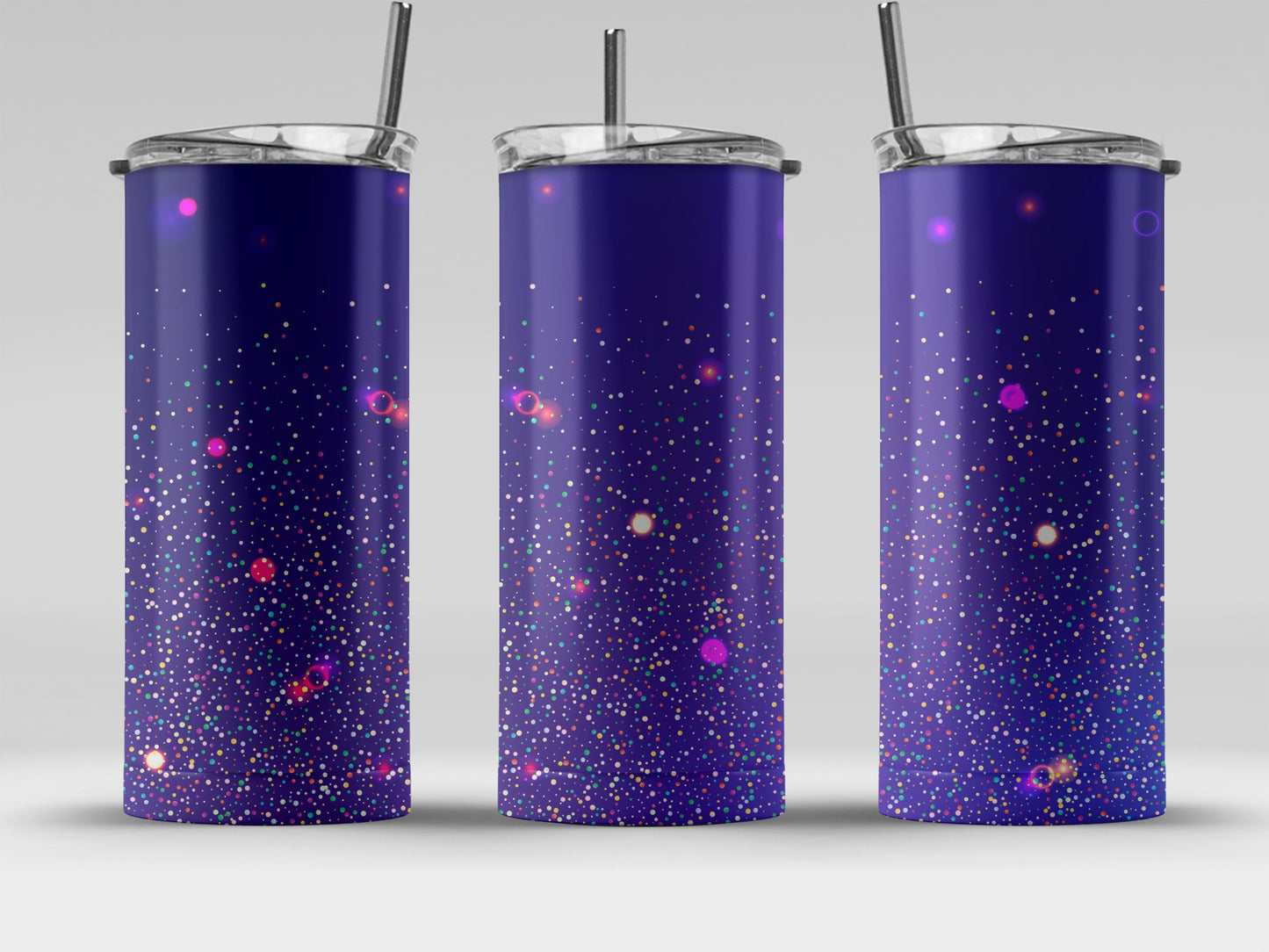 Sparkling Galaxy Pattern Travel Tumbler product type