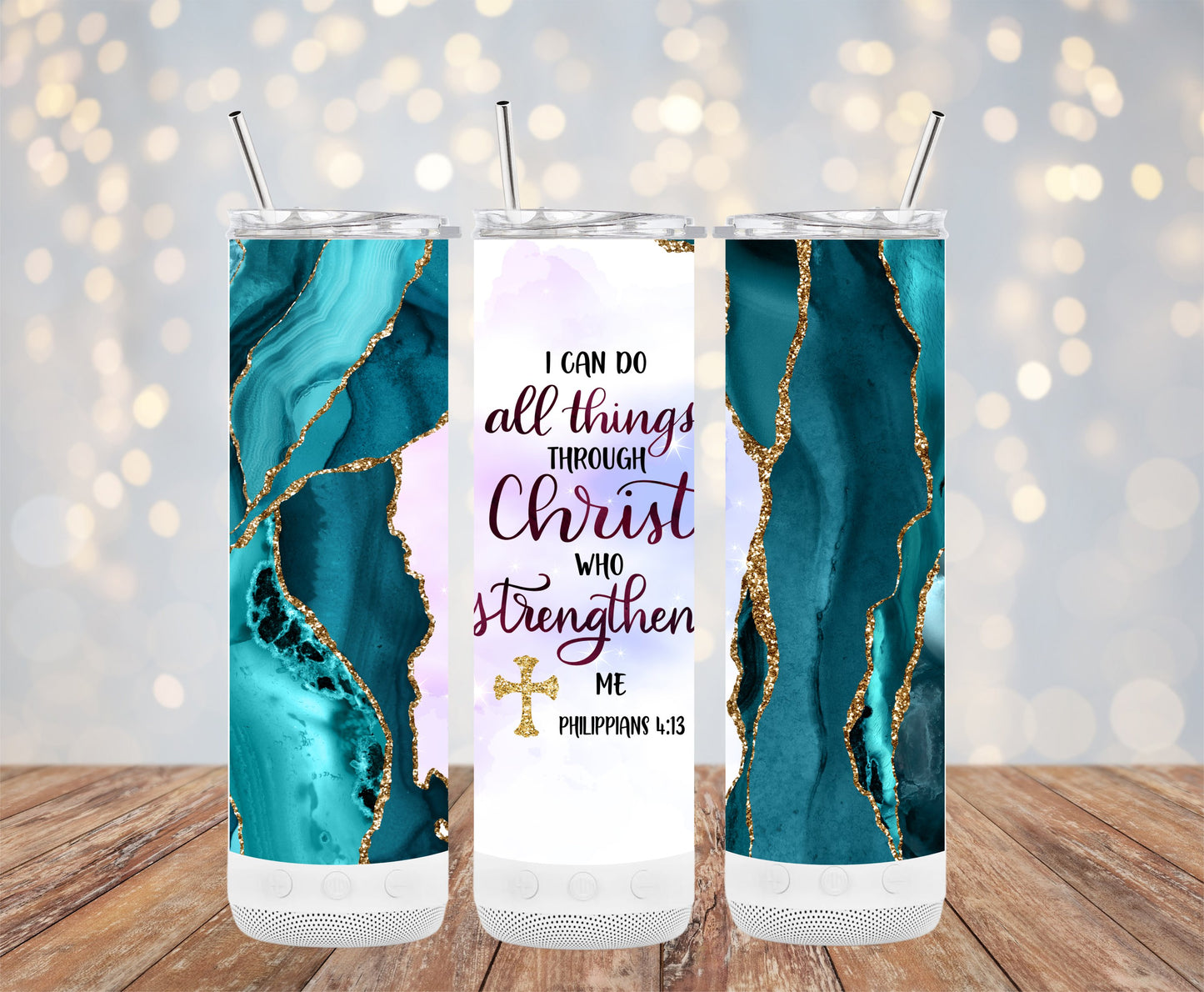 Inspirational Christian Quote Design Tumbler product