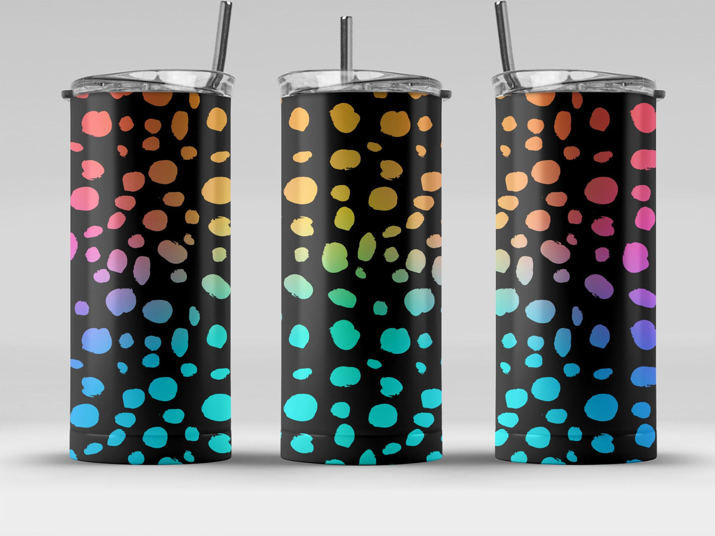 Colorful Polka Dot Insulated Tumbler Travel Mug product