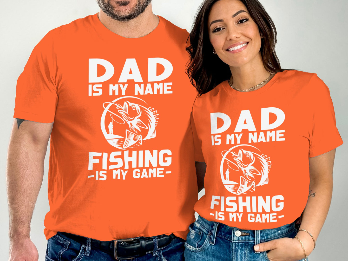 Dad is My Name Fishing is My Game Graphic T-Shirt