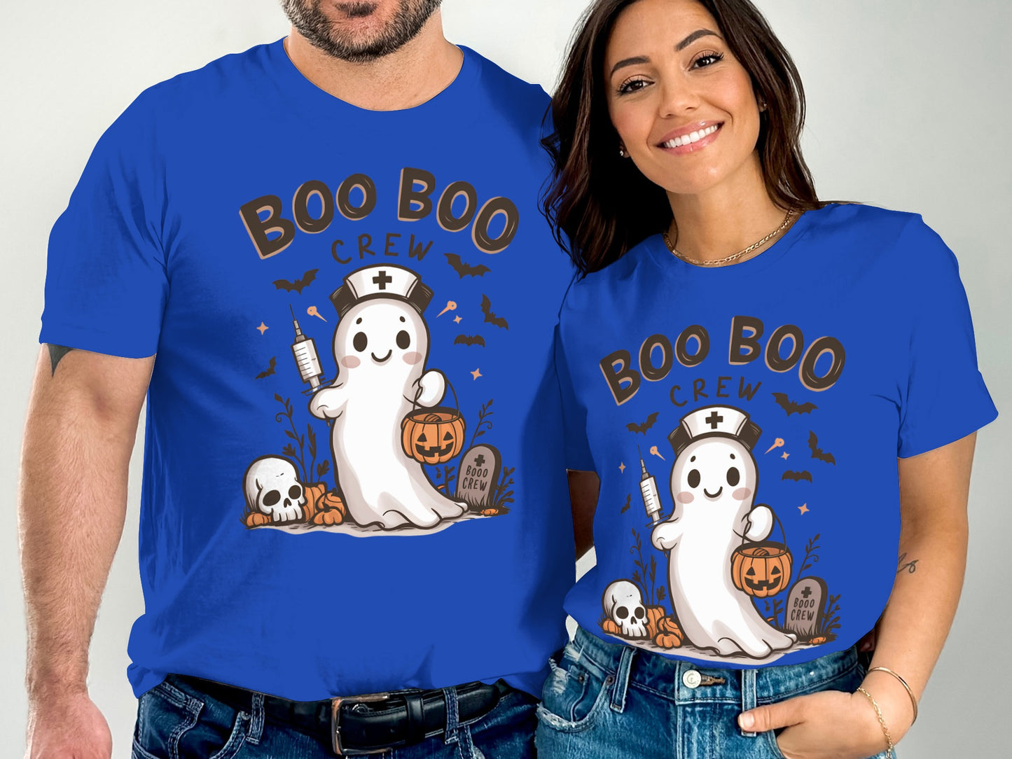 Boo Boo Crew Ghost Costume Halloween T-Shirt product type
