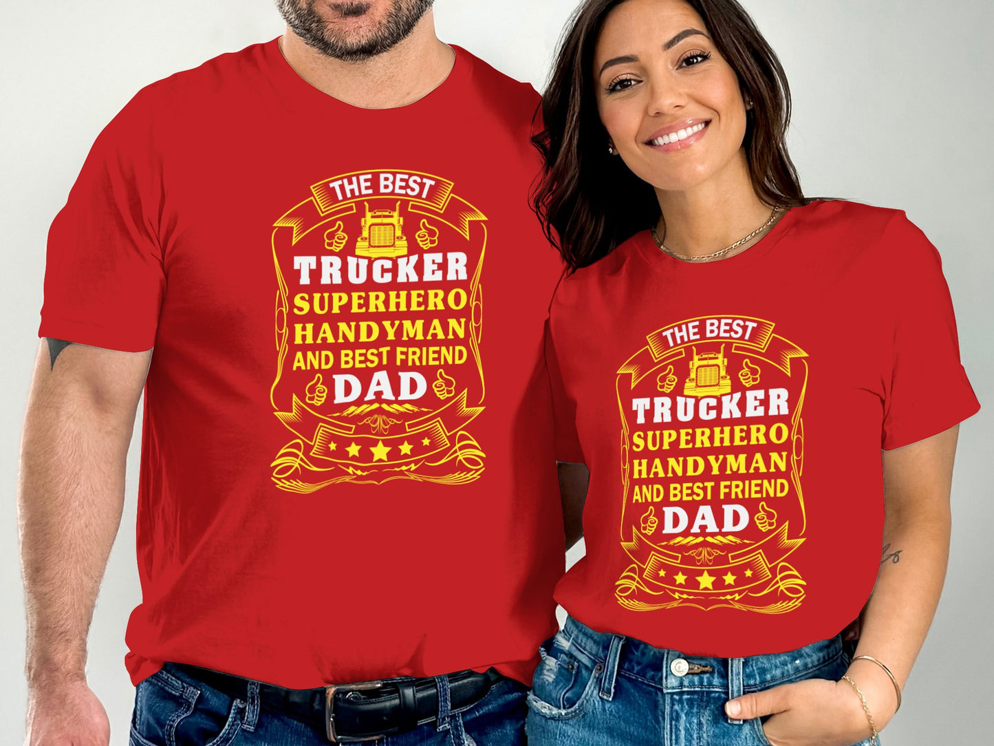 The Best Trucker Superhero Handyman Best Friend Dad product type