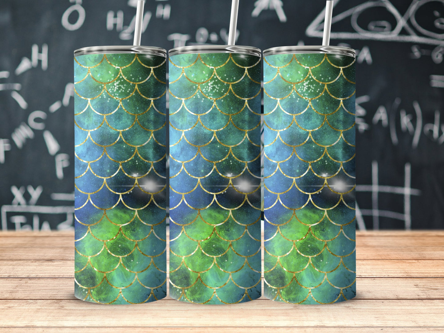 Mermaid Scale Pattern Insulated Tumbler product