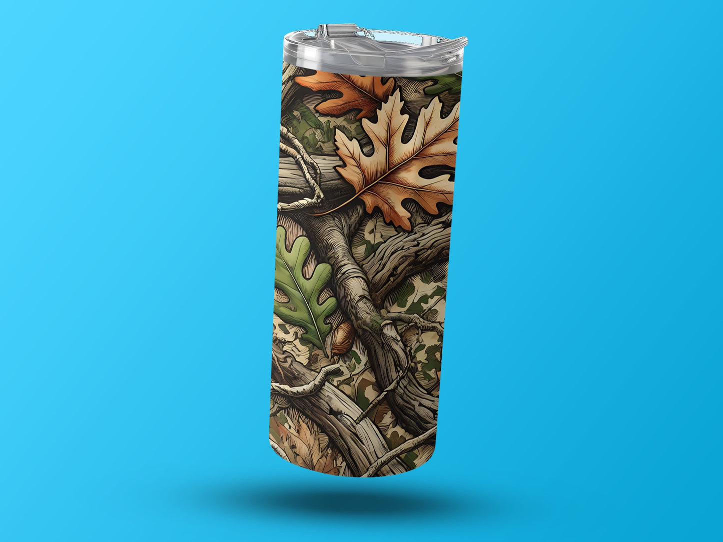 Fall Leaves Camouflage Tall Tumbler Drinking product