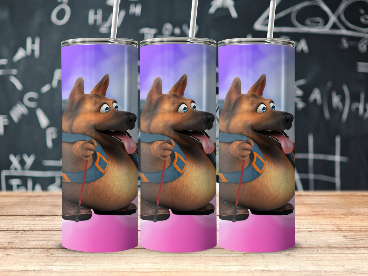 Cute Cartoon German Shepherd Tumbler product