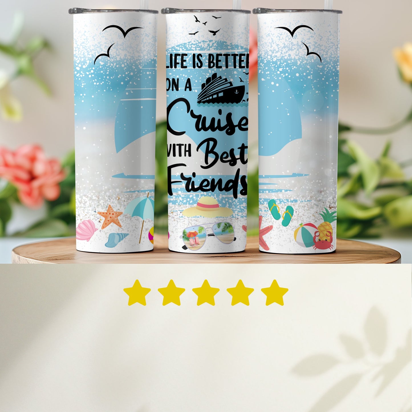 Life is Better on a Cruise Friends Tumbler product type