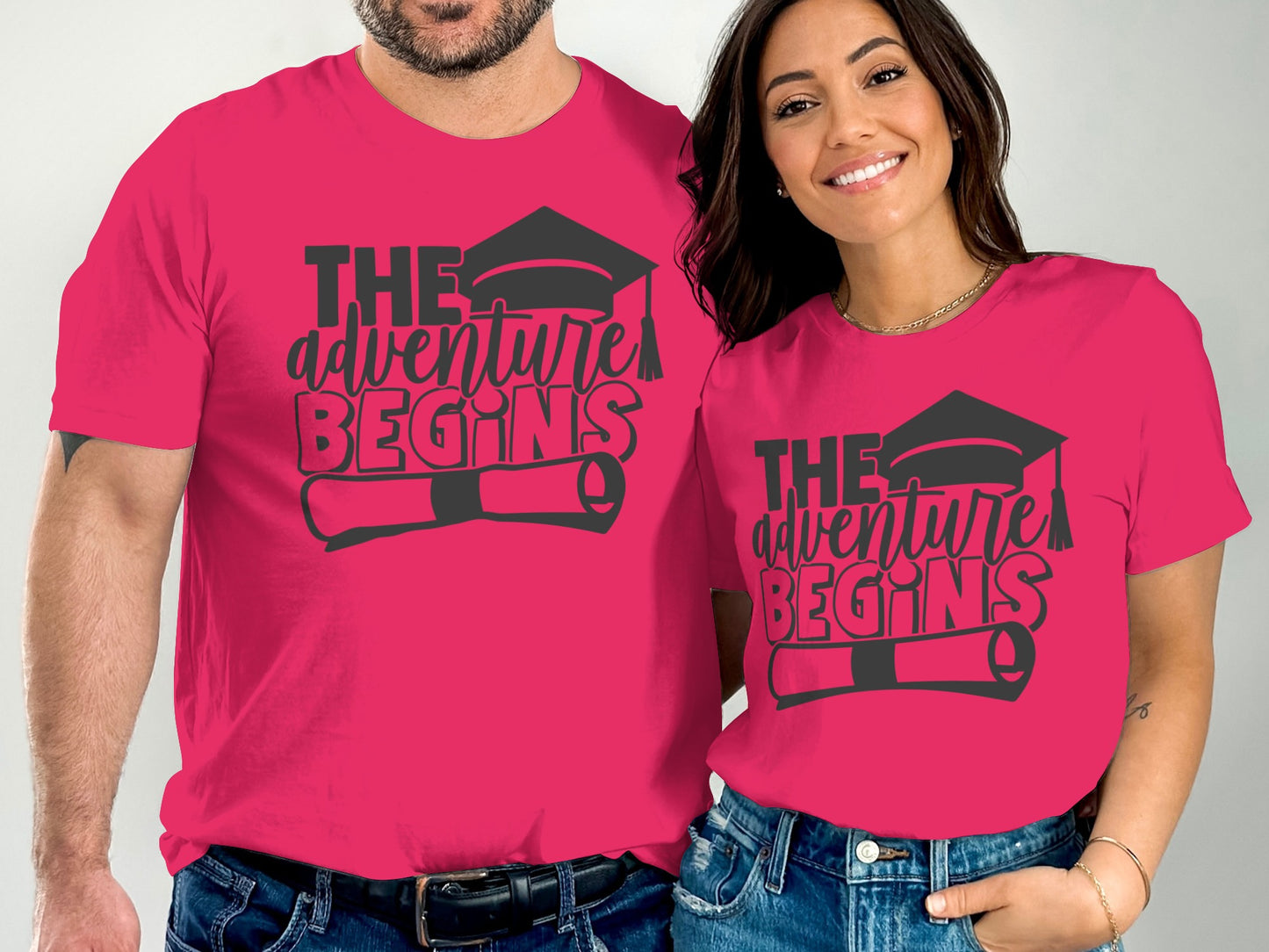 The Adventure Begins Graduation T-Shirt product type