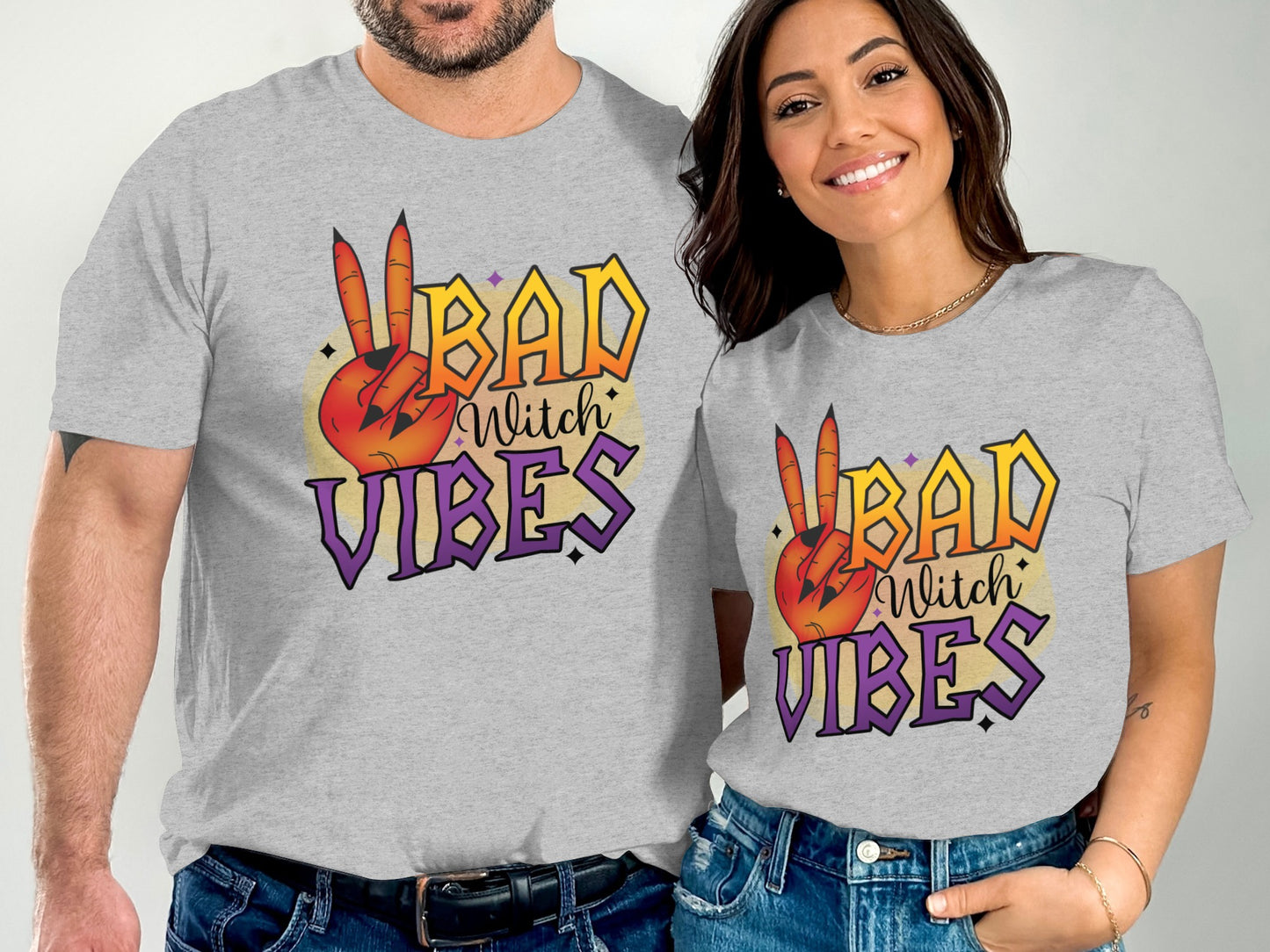 Bad Witch Vibes Graphic Halloween T-Shirt product