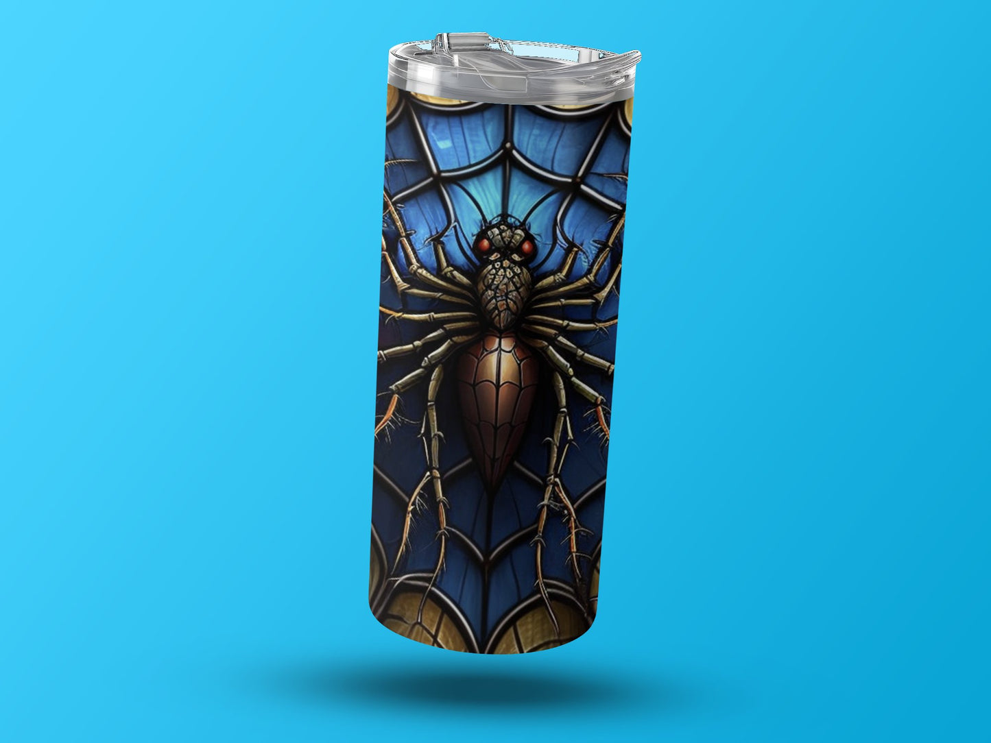 Stained Glass Spider Design Tumbler product