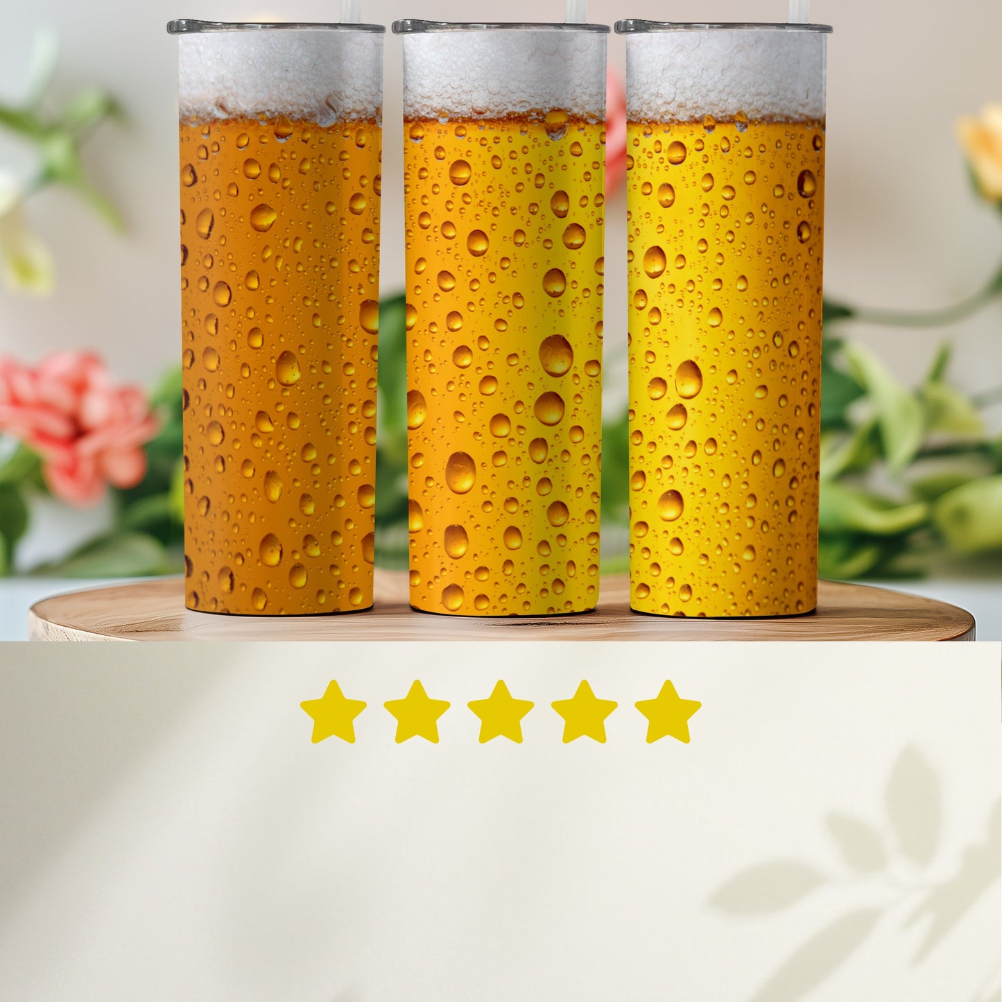 Tall Beer Glasses with Bubbles Tumblers product