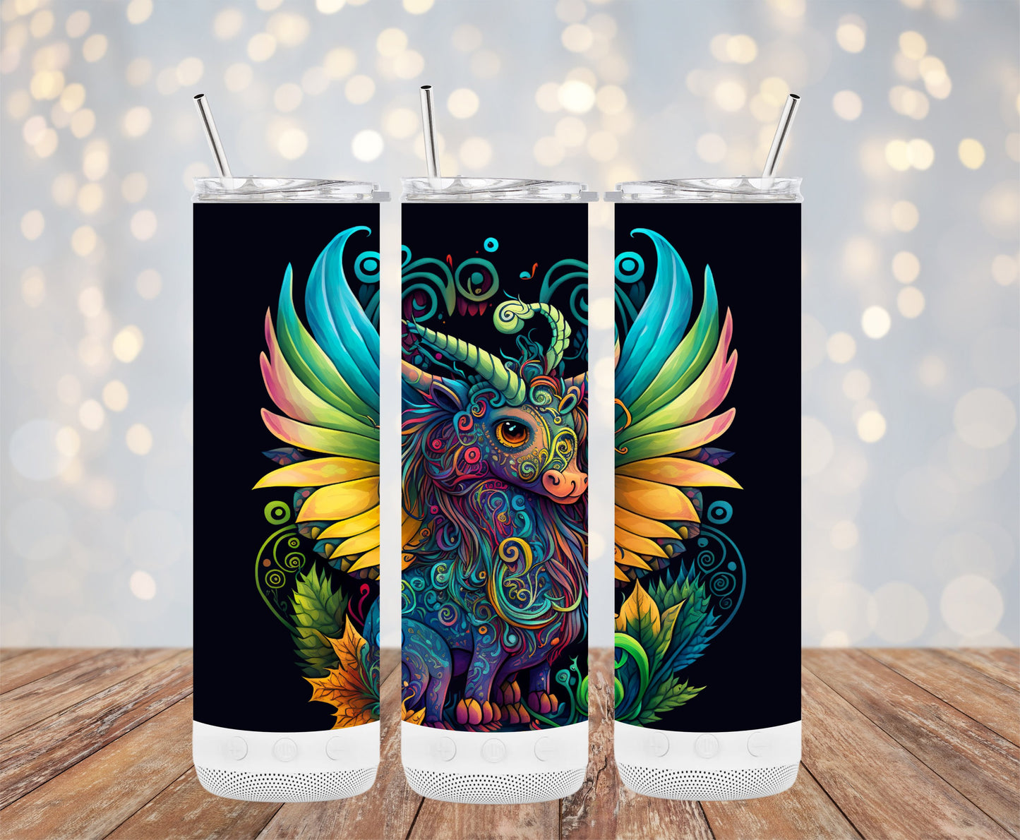 Mythical Winged Creature Colorful Art Tumbler product