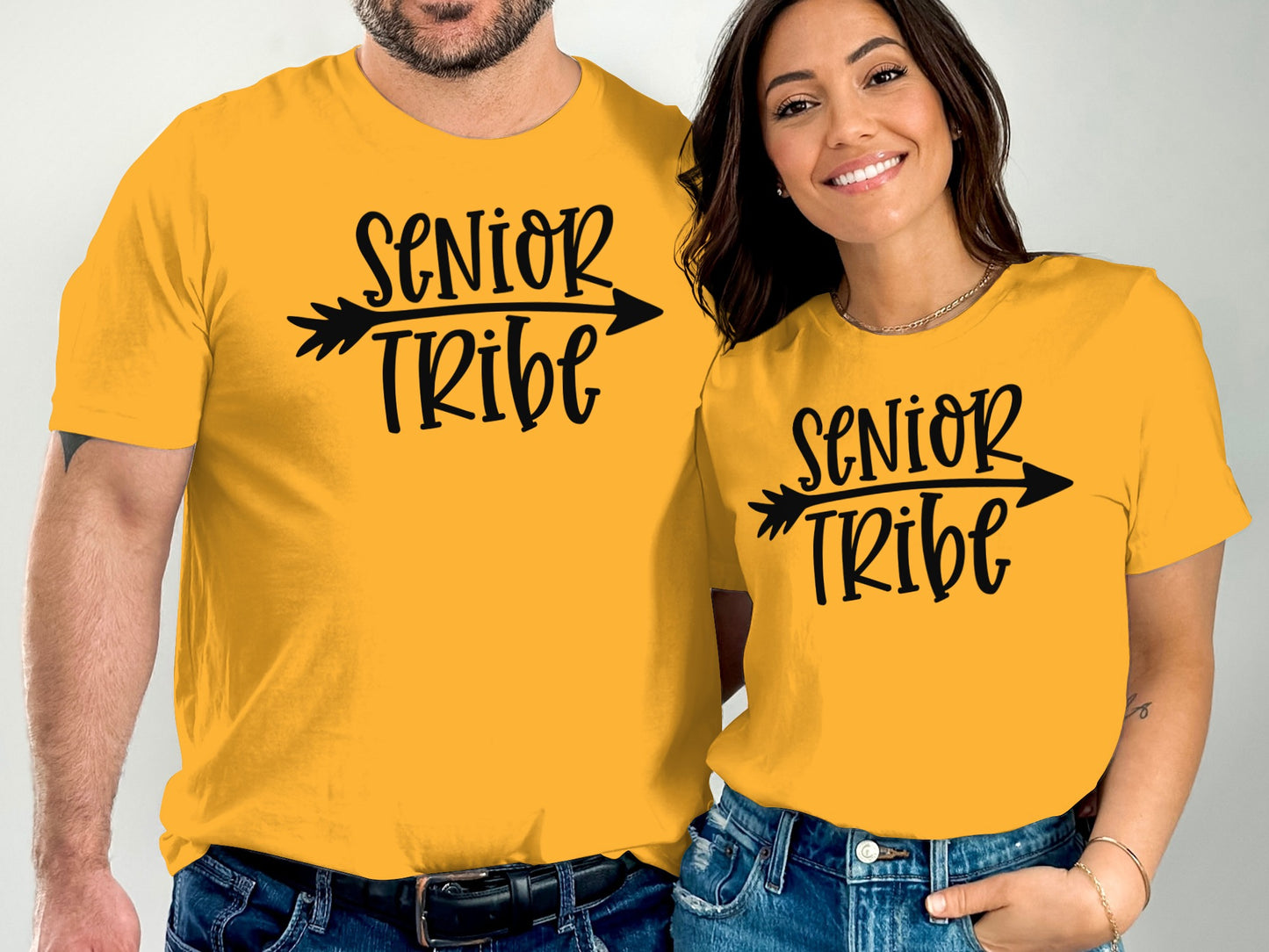 Senior Tribe Graphic Printed Yellow T Shirt product type