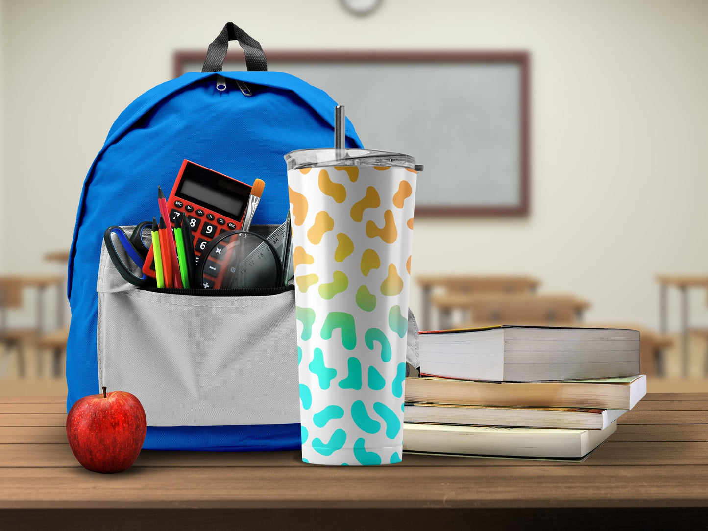 Colorful Patterned Insulated Tumbler School Product