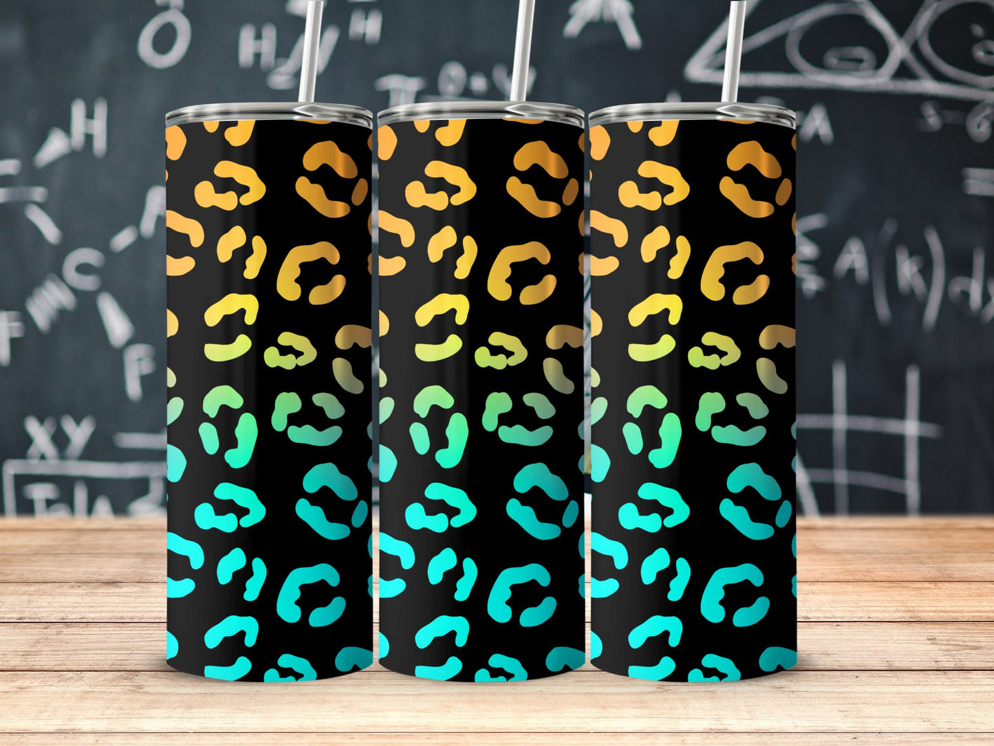 Colorful Animal Print Tumbler Eye-catching Drinkware Product