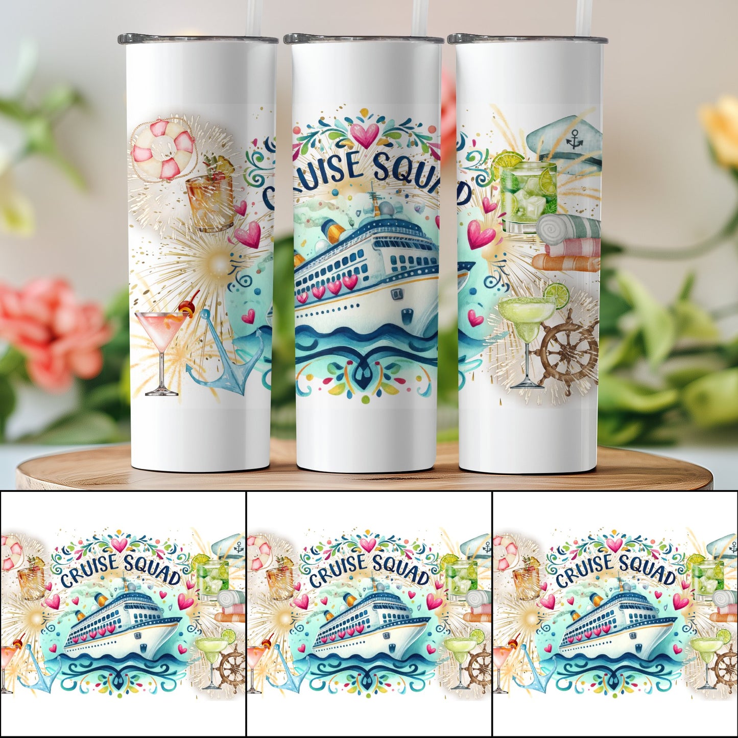 Cruise Squad Themed Travel Tumbler product