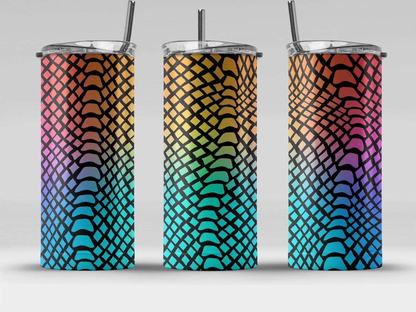 Vibrant Geometric Pattern Insulated Tumbler product