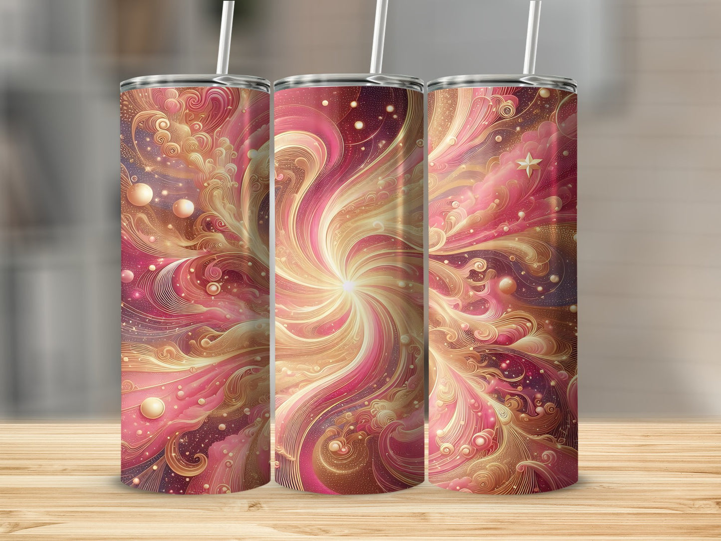 Vibrant Swirling Cosmic Energy Tumbler product