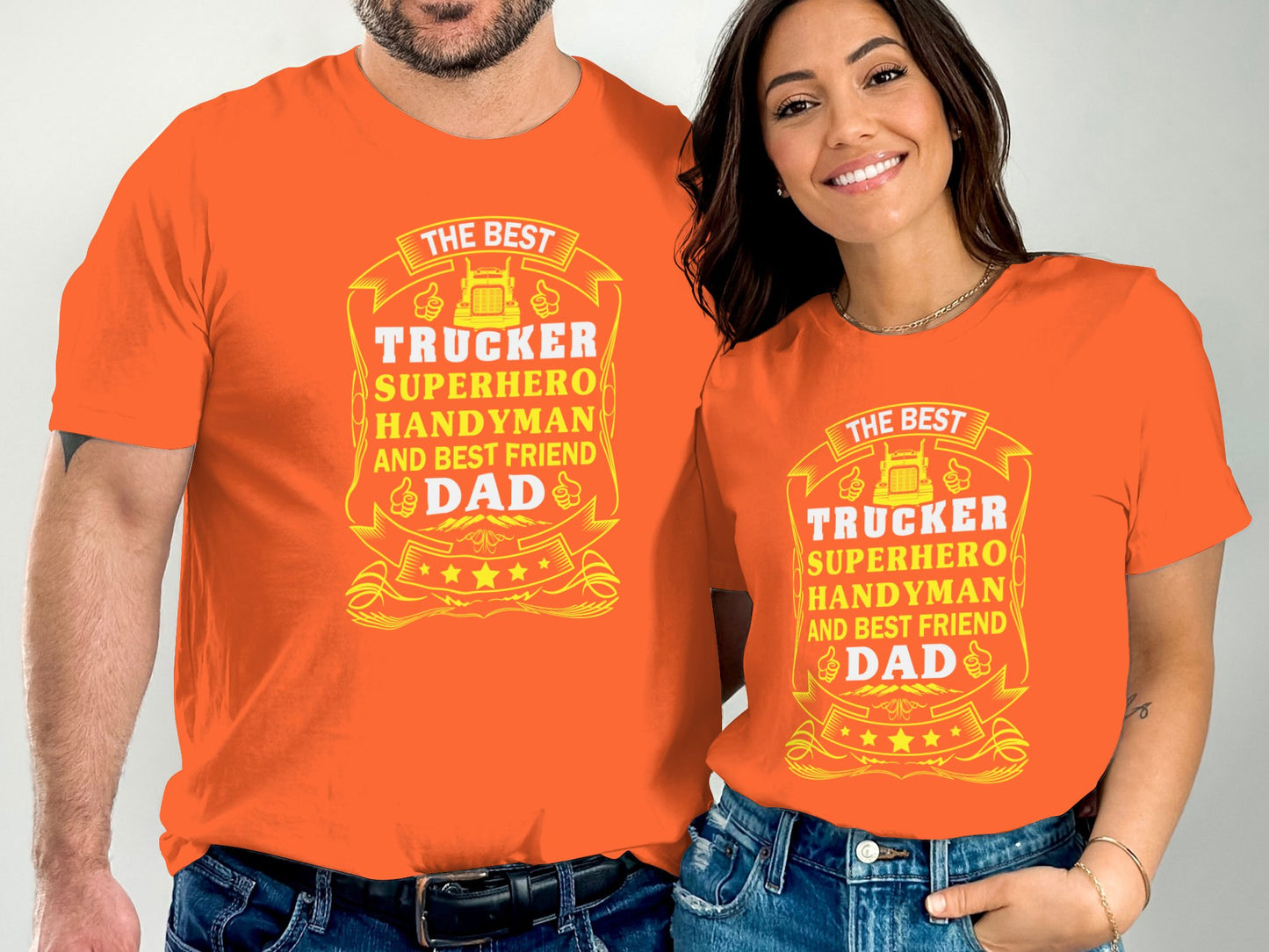 The Best Trucker Superhero Handyman Dad Dad product