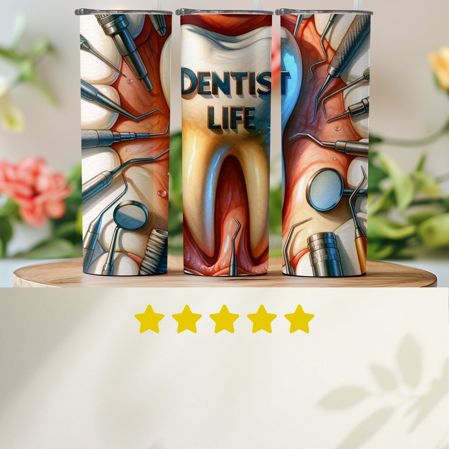 Dentist Life Design Tumbler for Dentists Cool Product