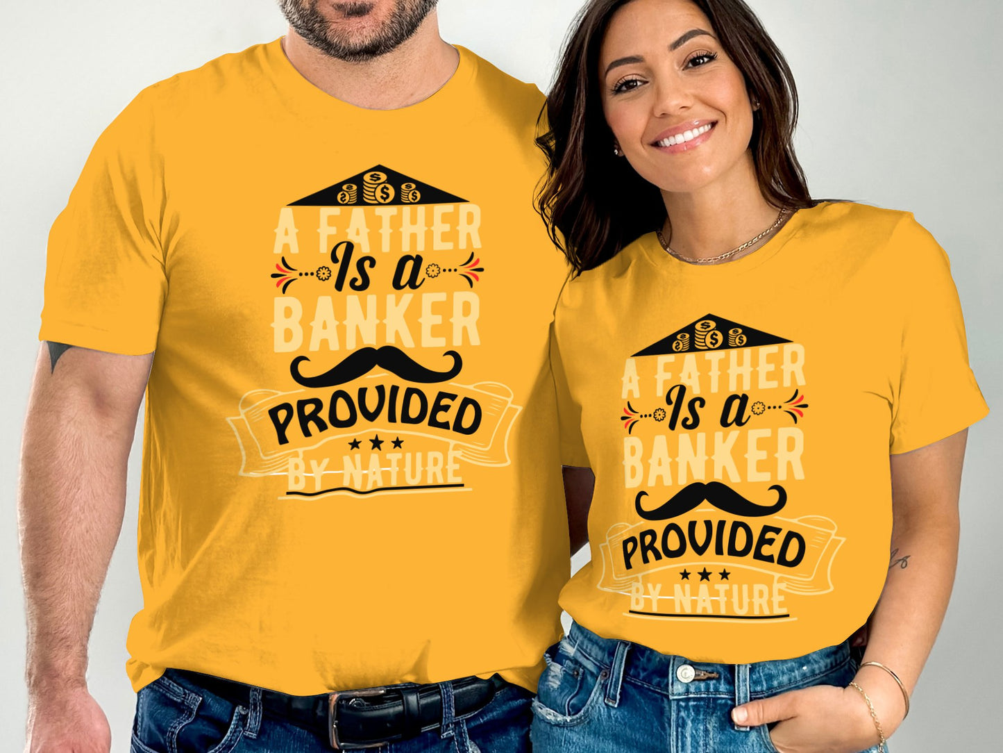 A Father Is a Banker Provided by Nature T-Shirt product type