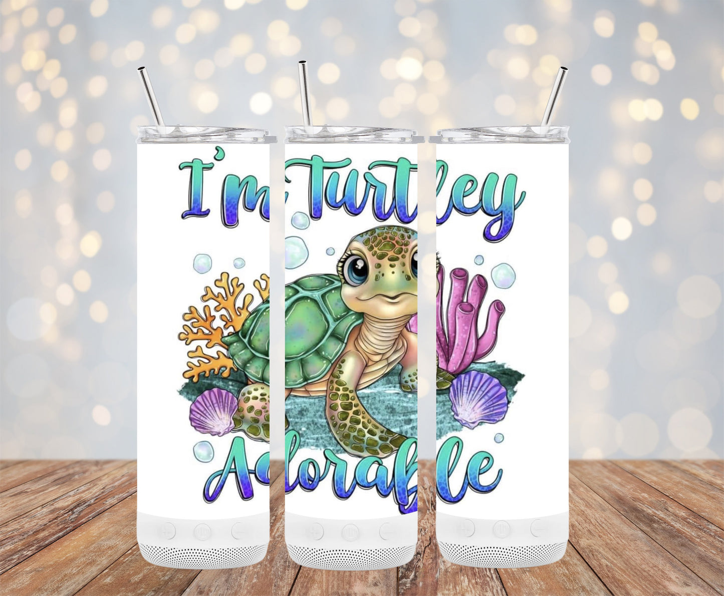 Turtle Design I'm Turtley Adorable Tumbler product