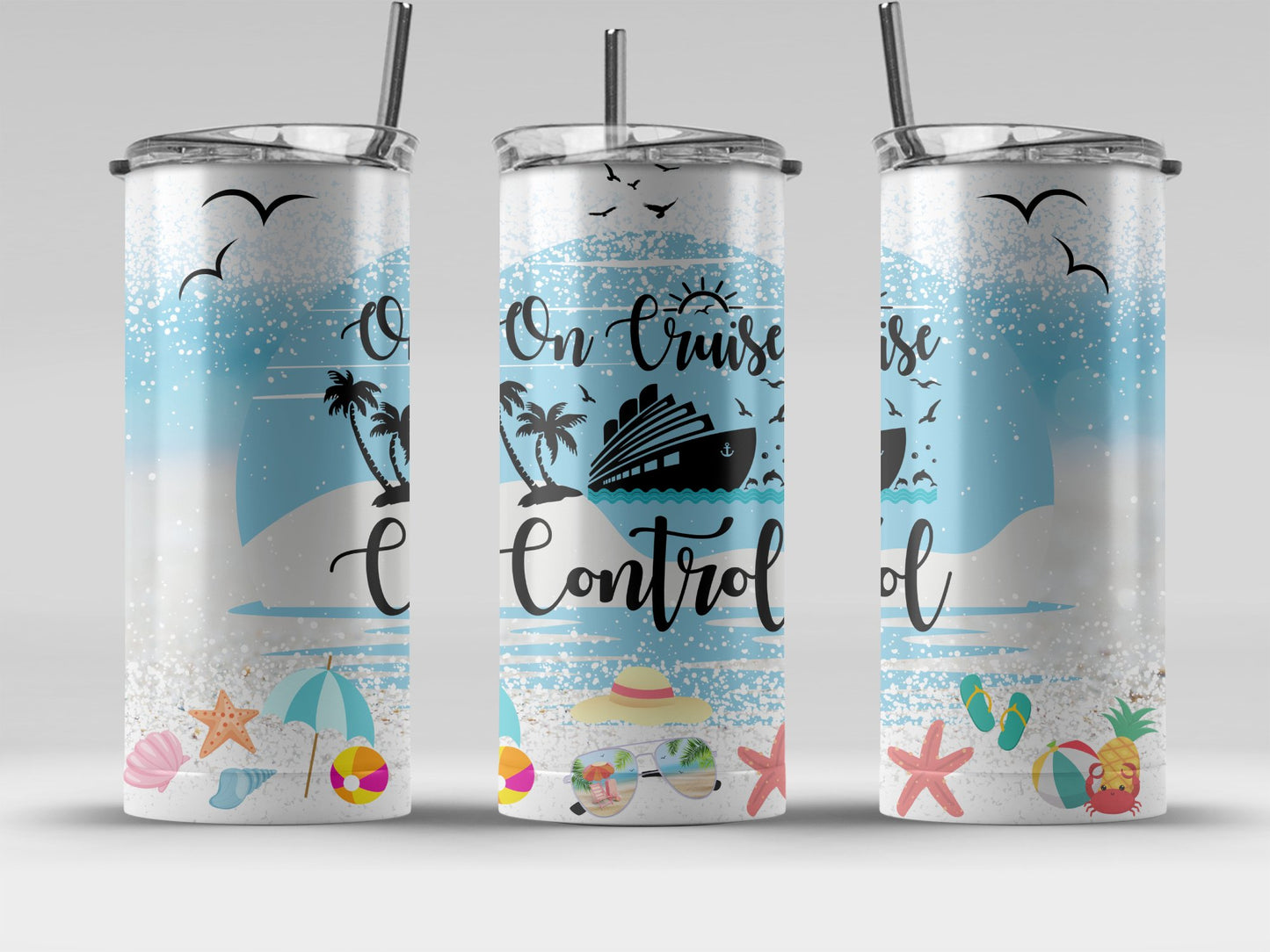 On Cruise Control Beach Theme Travel Mug product