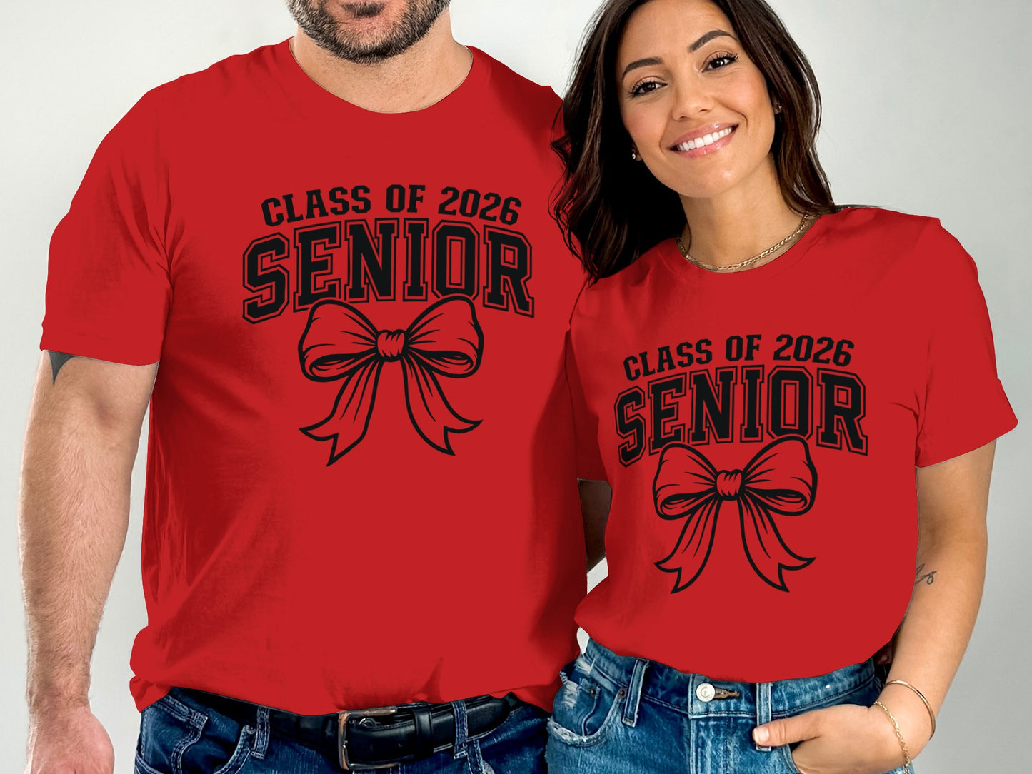 Class of 2026 Senior Red Bow Graphic T-shirt product