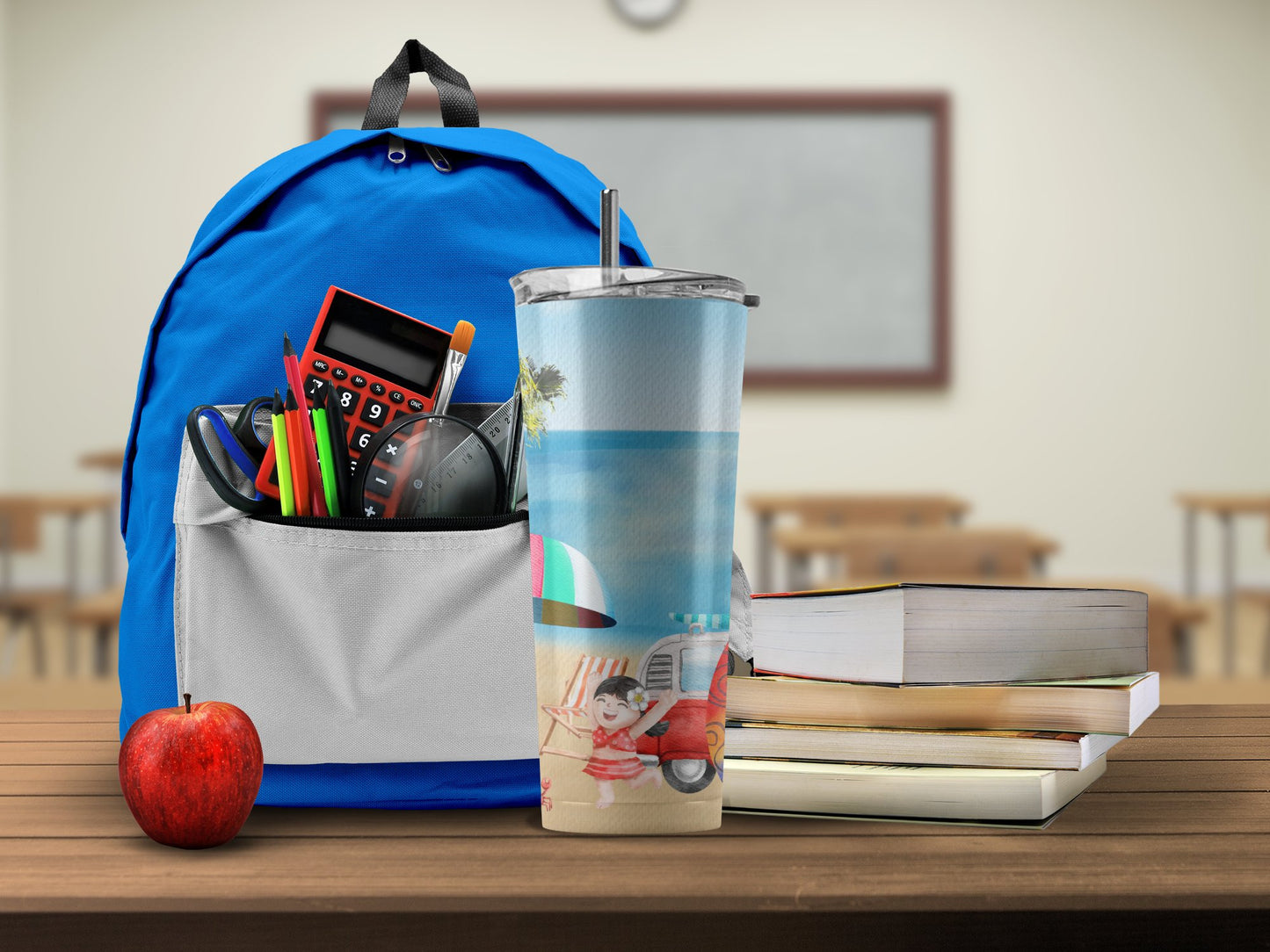 School Essentials Blue Backpack and Tumbler product