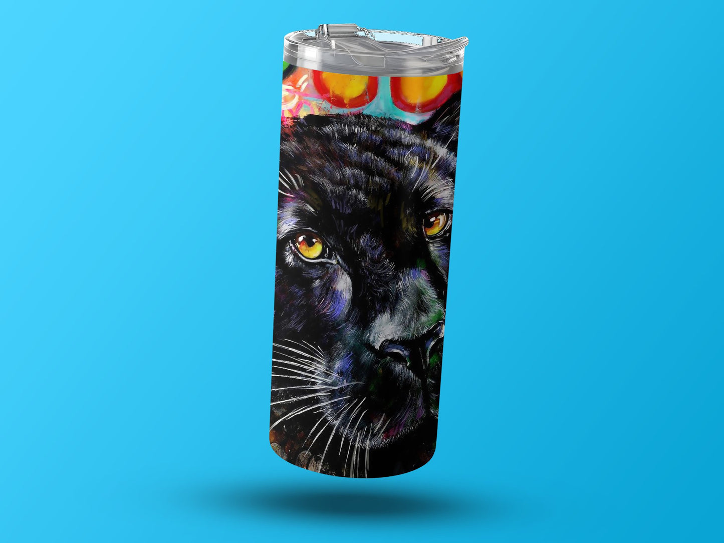 Colorful Panther Art Travel Mug product