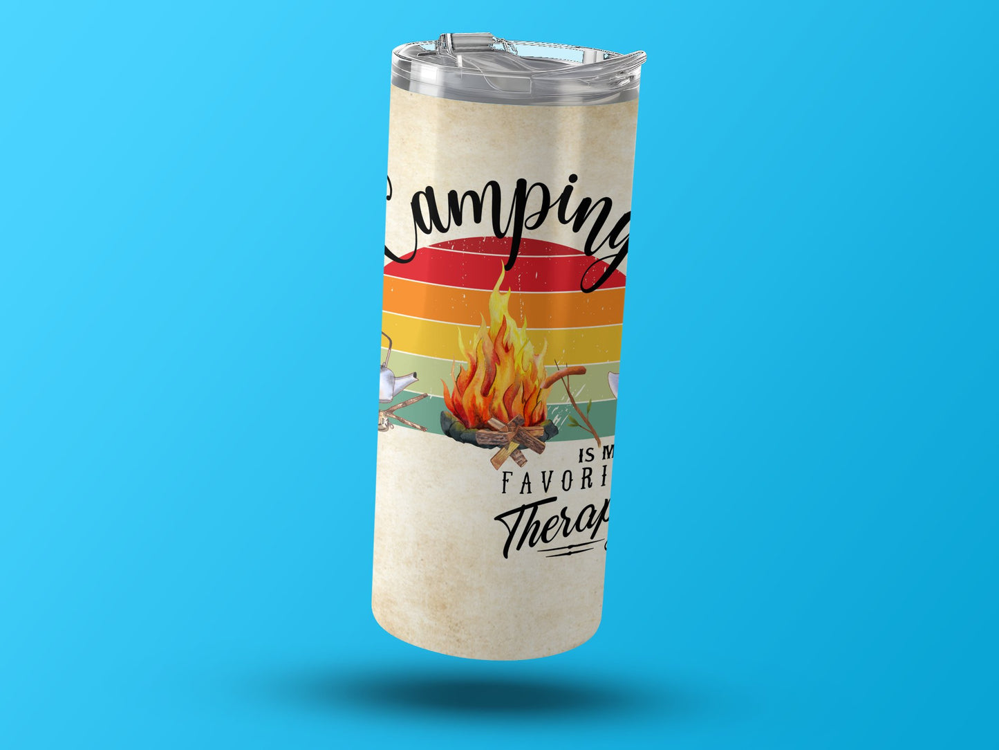 Camping Is My Favorite Therapy Tumbler product