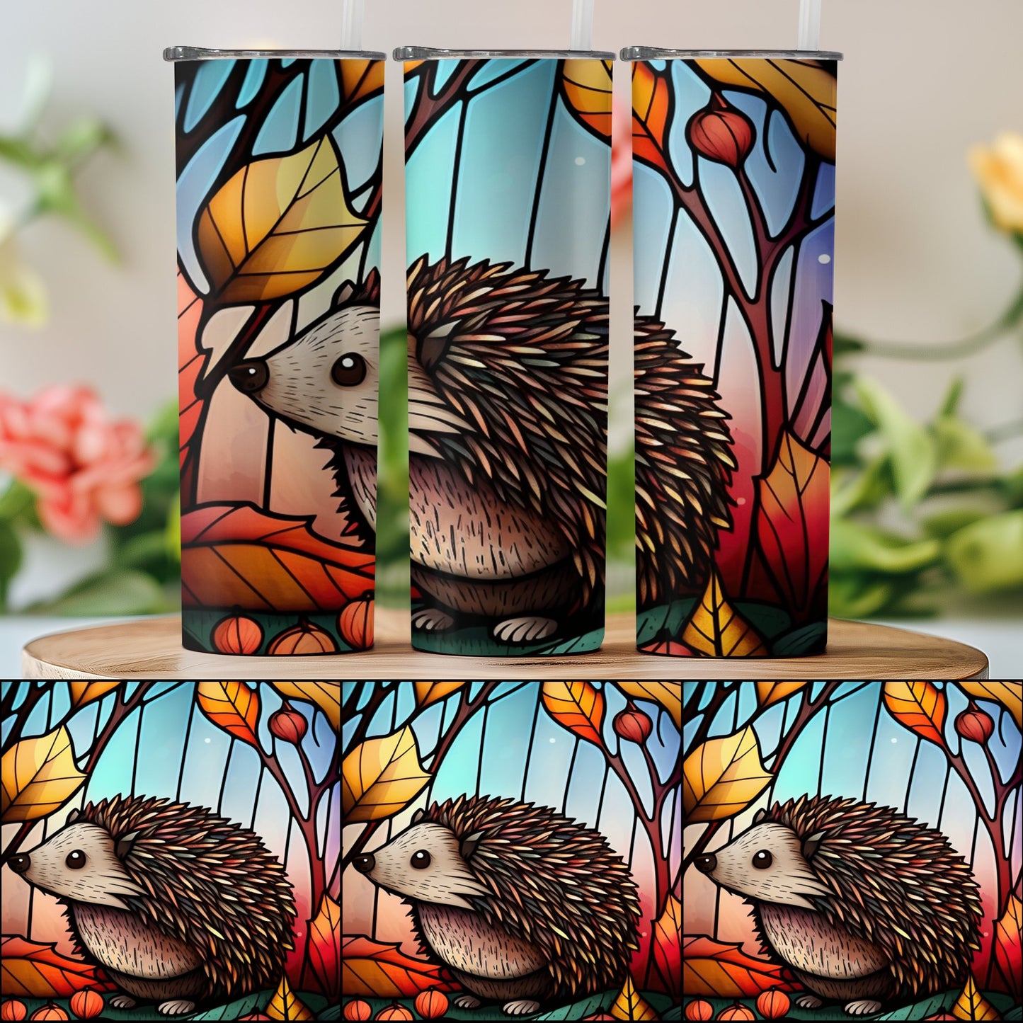 Adorable Hedgehog Artwork on Vibrant Background product type