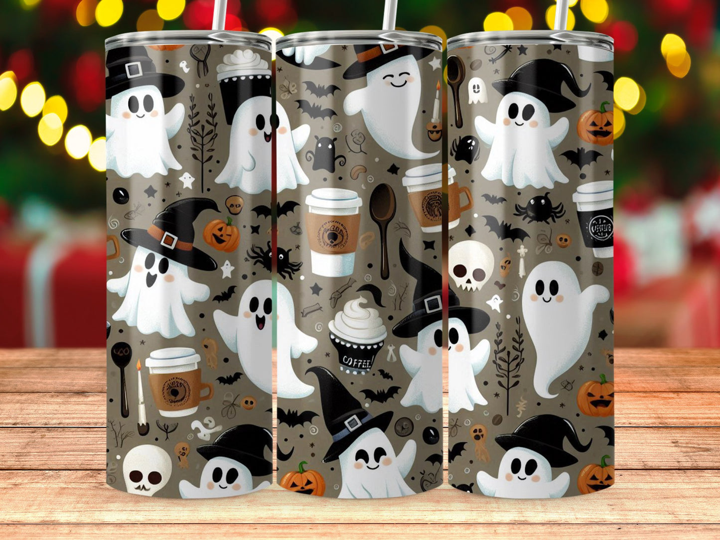 Spooky Halloween Ghosts Tumbler Festive product