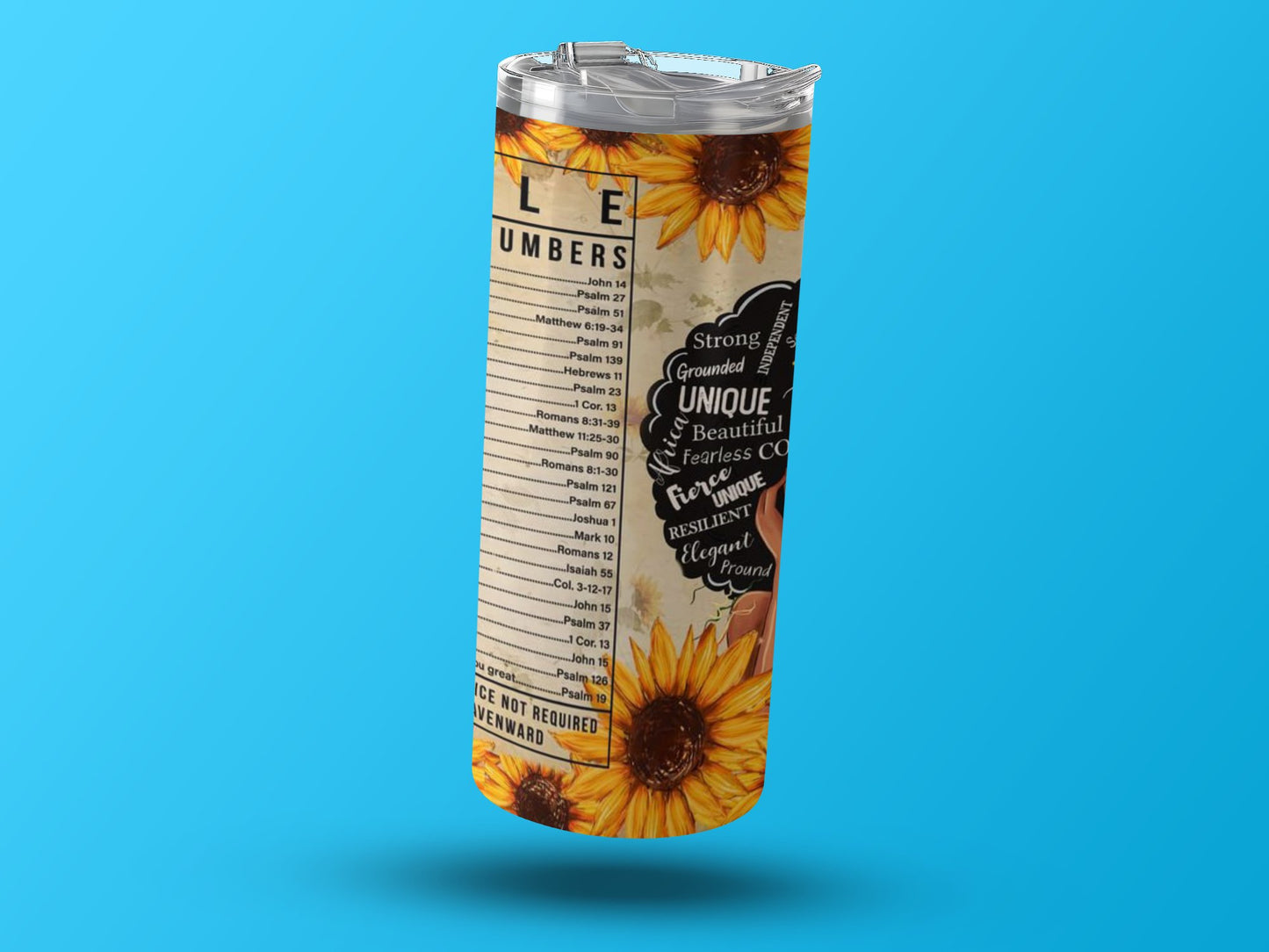 Unique Beautiful Fearless Sunflower Tumbler product