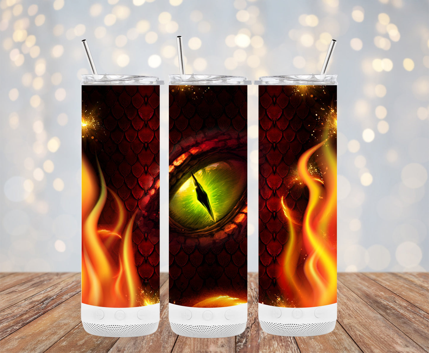 Dragon Eye and Flames Design Tumbler Product type