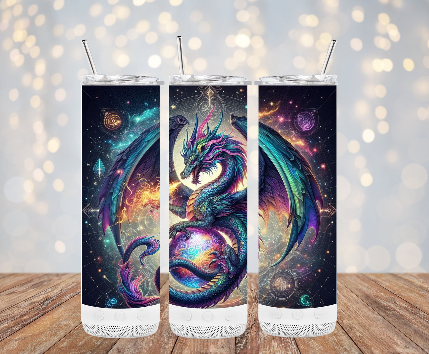 Colorful Dragon Fantasy Design Insulated Tumbler product type