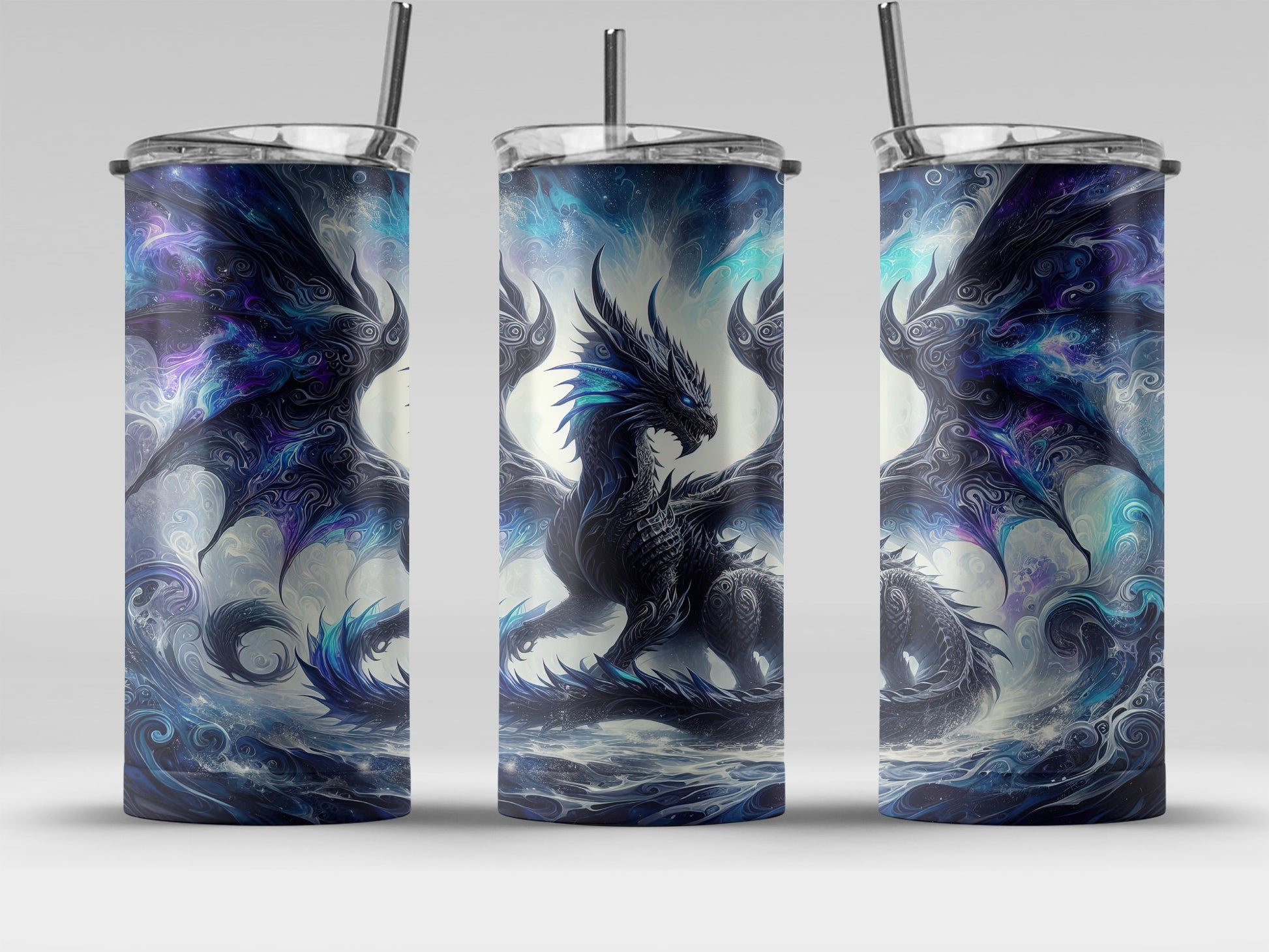 Majestic Dragon Illustration Travel Tumbler product
