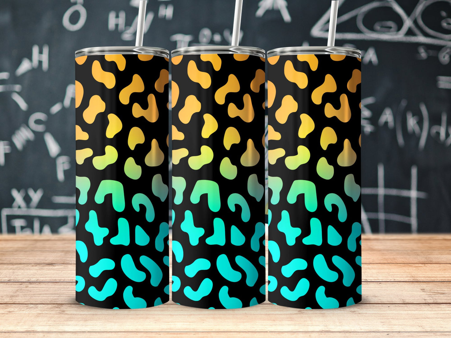 Gradient Abstract Camouflage Pattern Tumbler product type