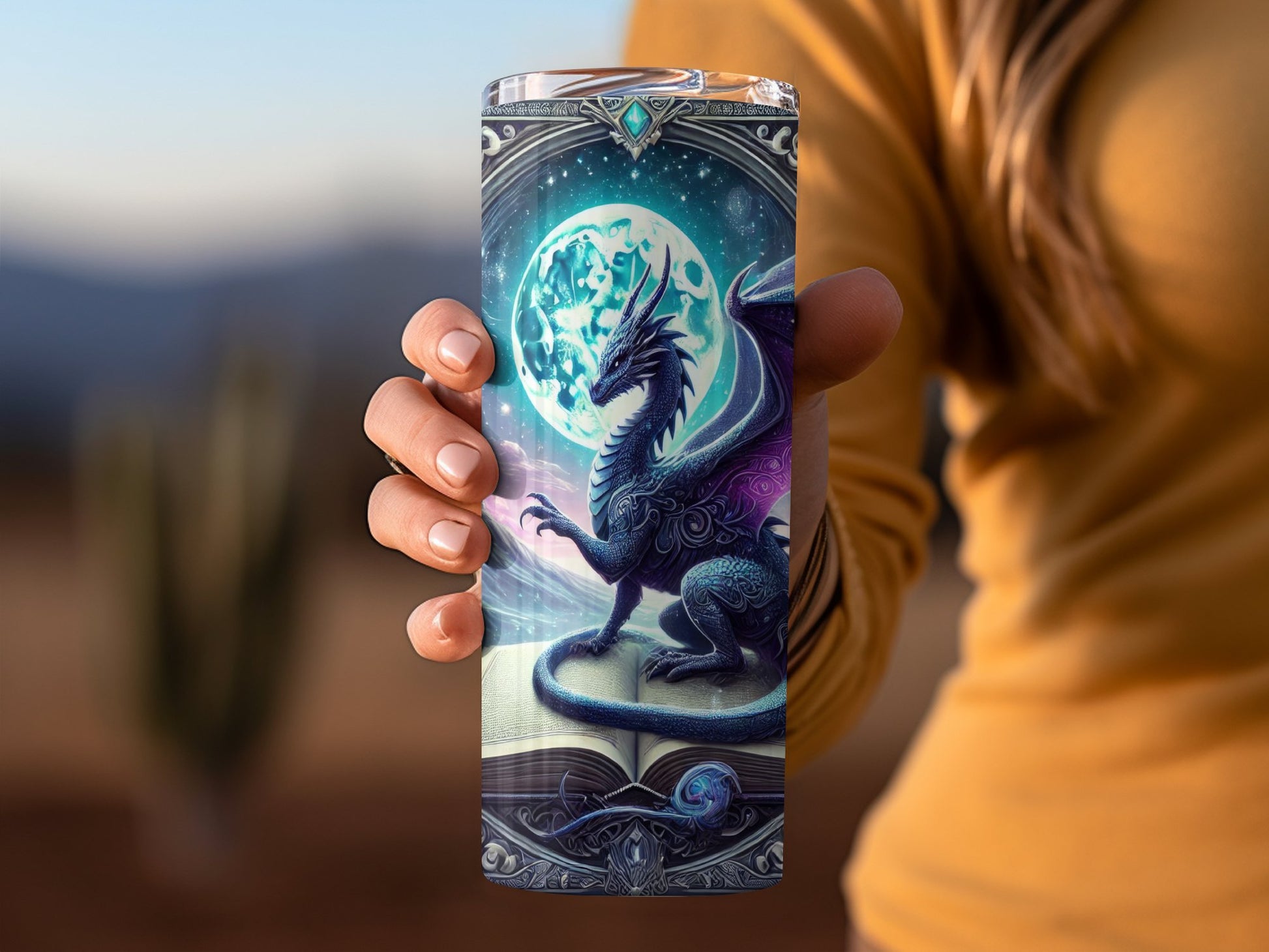 Mystical Dragon Art Tumbler Fantasy Design product