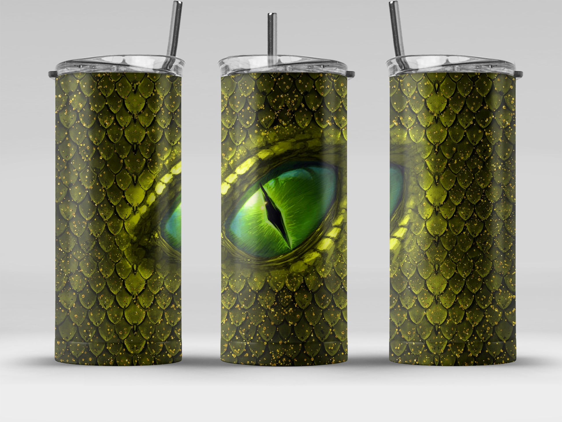 Green-Eyed Fantasy Dragon Scales Tumbler product