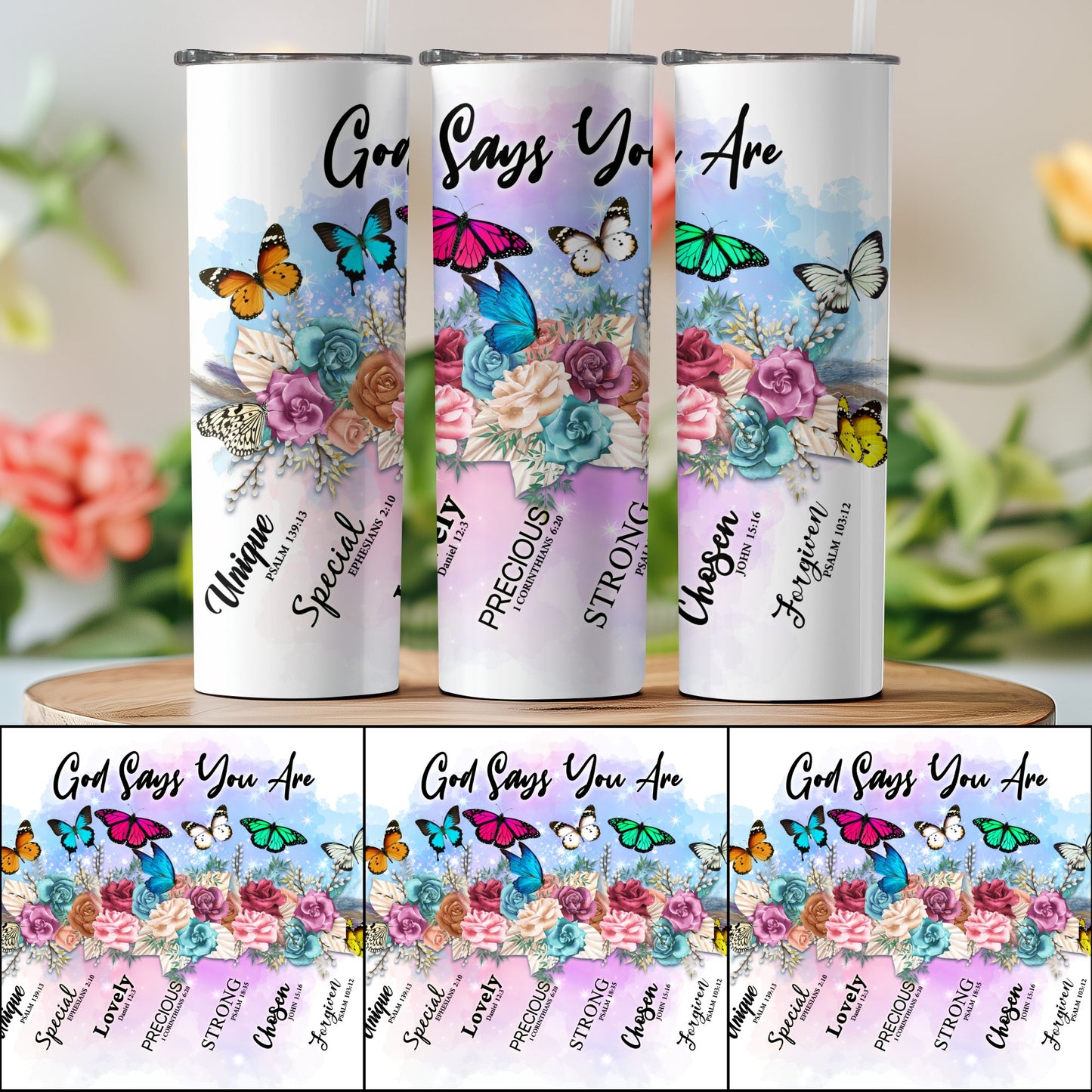 God Says You Are Inspirational Tumbler Product