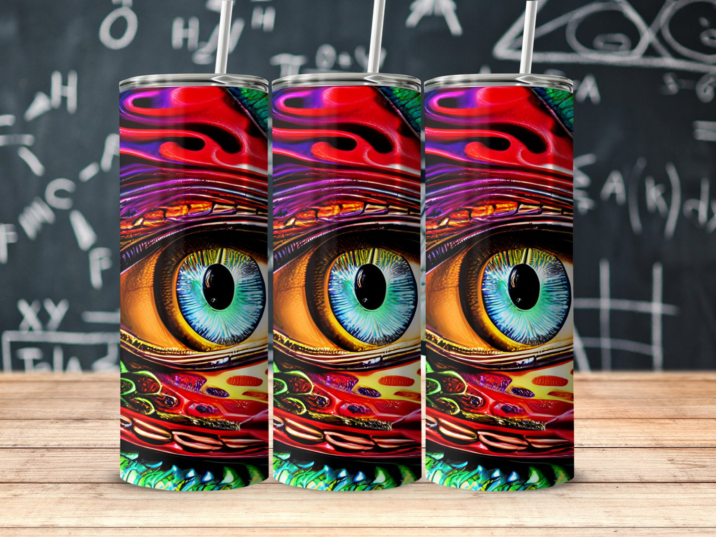 Vivid Artistic Blue Eye Pattern Tumbler product