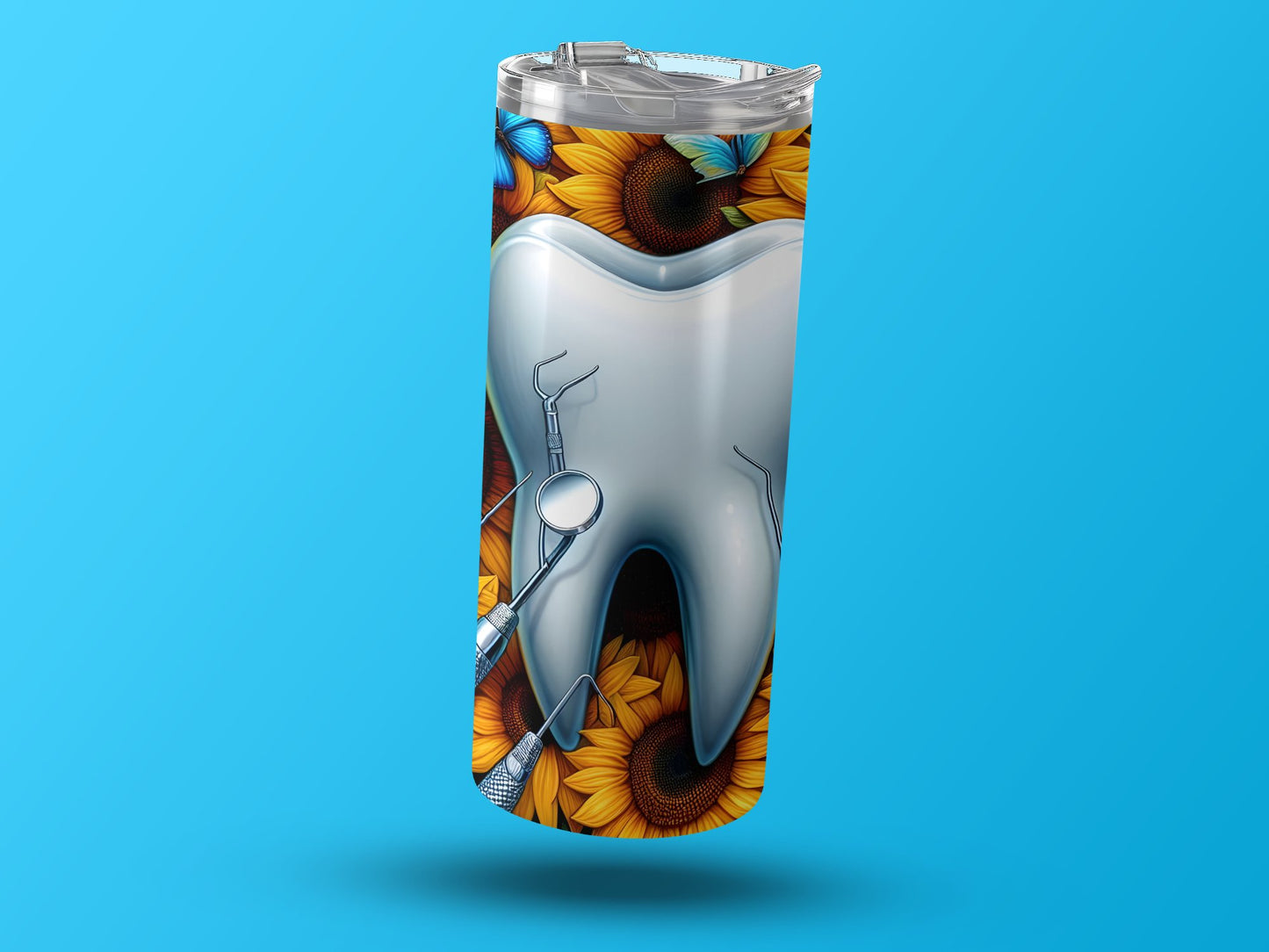 Sunflower and Dental Design Tumbler Product Type