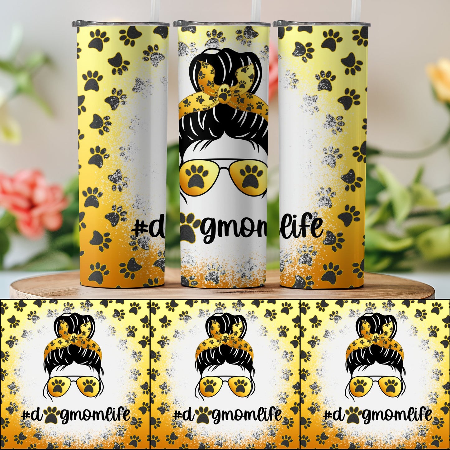 '#dogmomlife Dog Lover Stainless Steel Tumbler product type'
