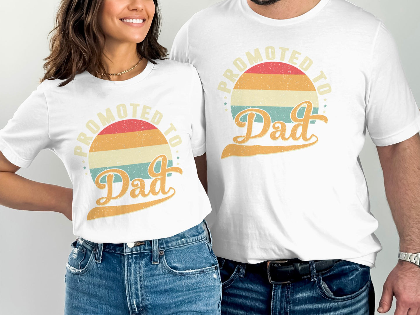 Promoted to Dad Graphic Tee Perfect Gift T-Shirt product