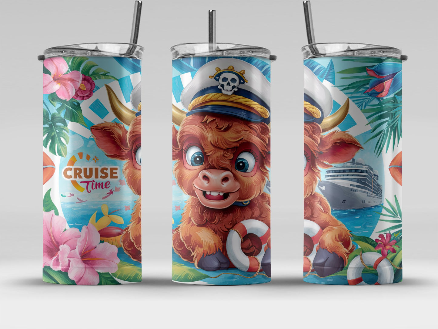 Cruise Time Adorable Animal Themed Tumbler product type