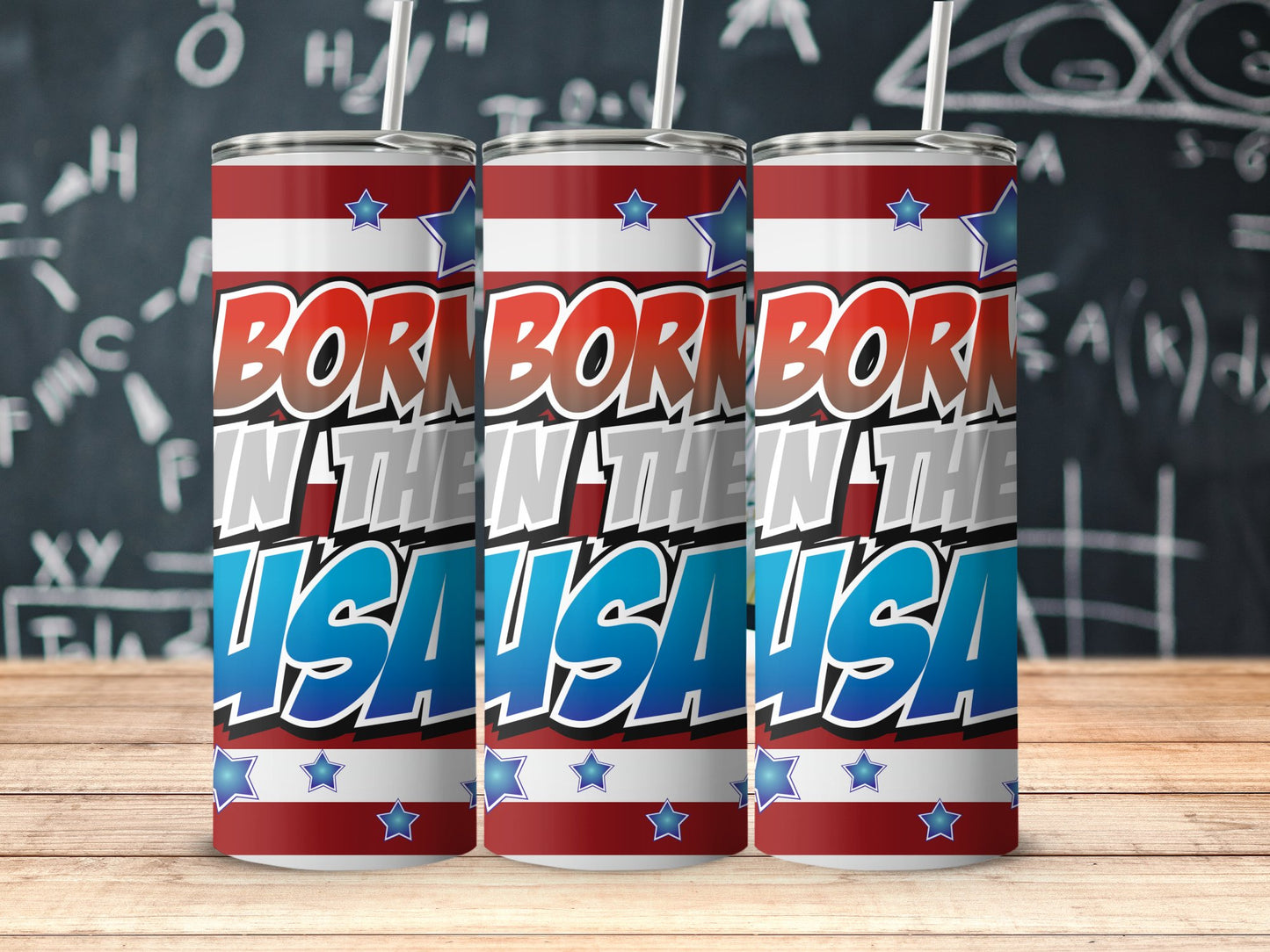 Patriotic Born in the USA Star-Spangled (4th July Tumblers) 8371288