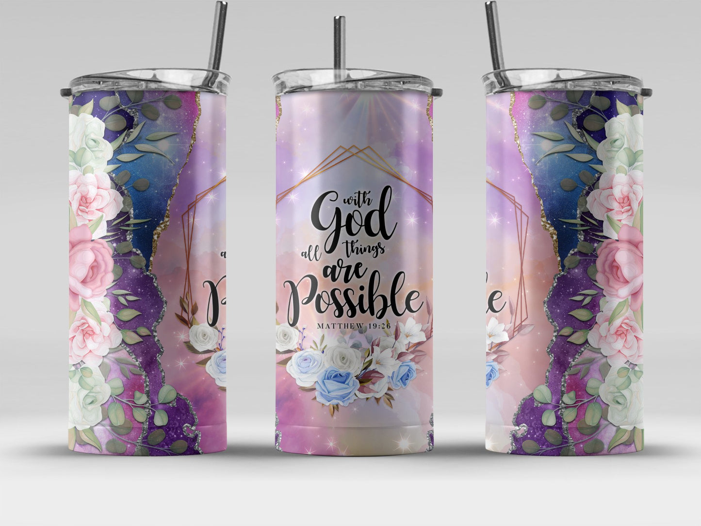 With God All Things Are Possible Tumbler product