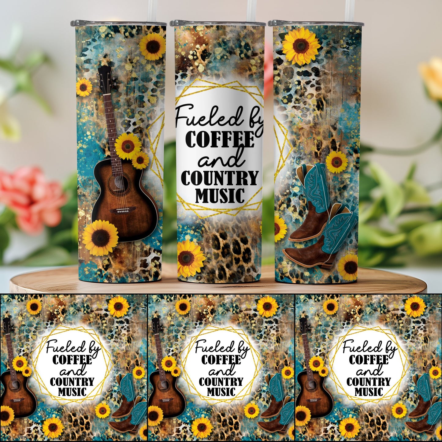 Fueled By Coffee And Country Music Tall Tumbler product type