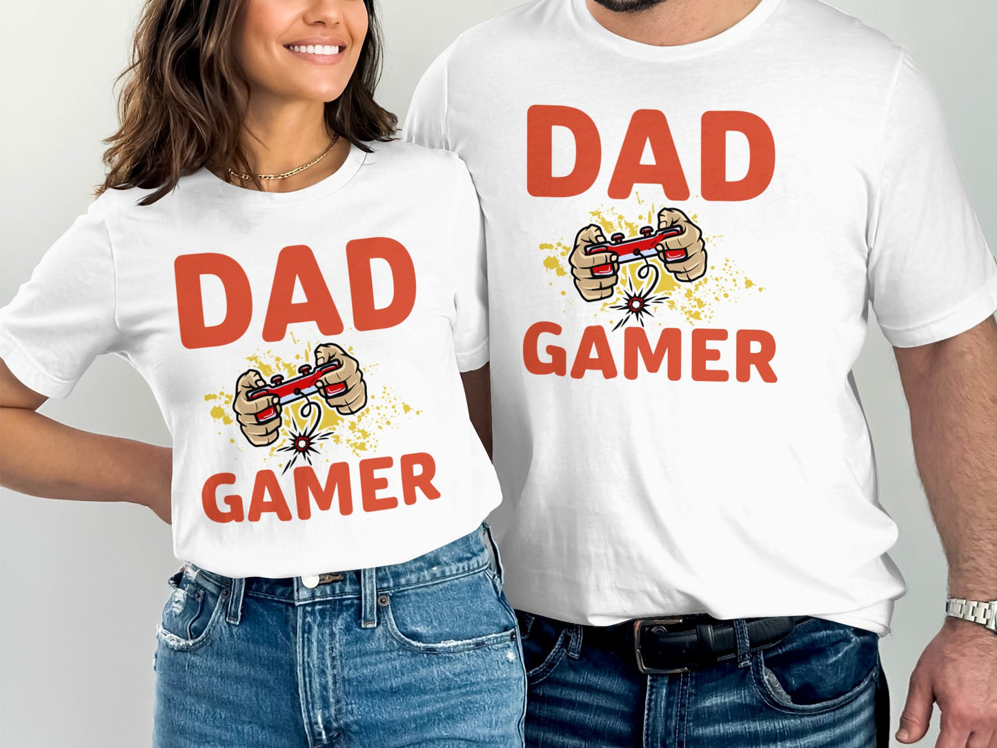 Dad Gamer Graphic T-Shirt matching family product